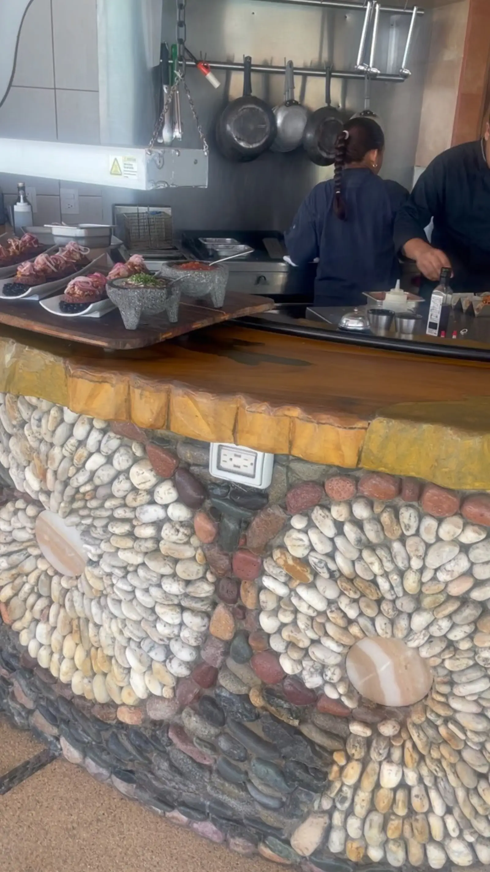 Chef-prepared meal at the resort